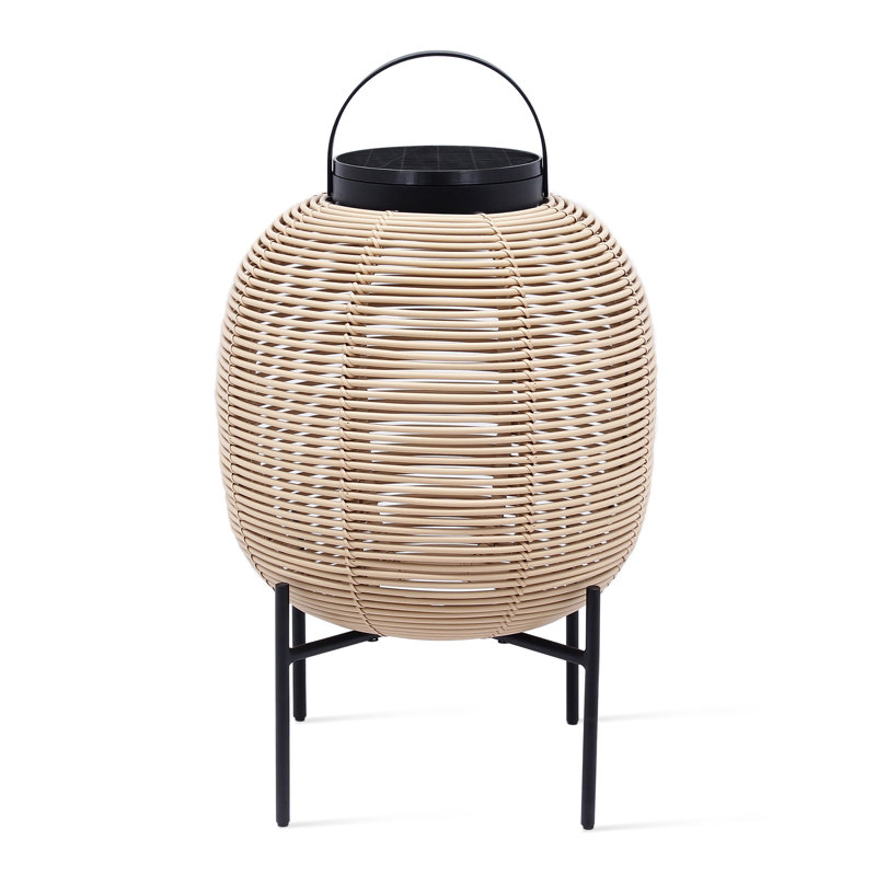 Tika LED Outdoor Wall Lantern, 23.23" H x 13.78" W x 13.78" D, Camel