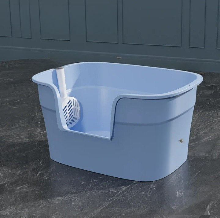 Gower Plastic Litter Box, Blue