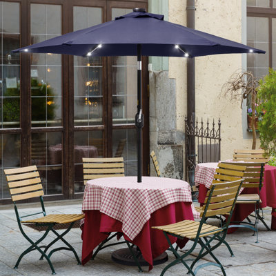 Kanila 90'' Lighted Market Umbrella