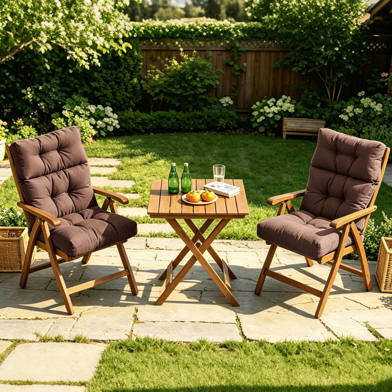 High Back Outdoor Chair Cushion For Patio Furniture, Waterproof All Weather Adirondack Cushion With High Rebound Foam, Seat & Back Support For Indoor Outdoor Garden Lawn,Floral