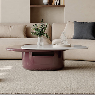 Irregular Shape  Wood Coffee Table