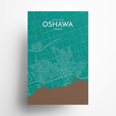 «Oshawa City Map», impression