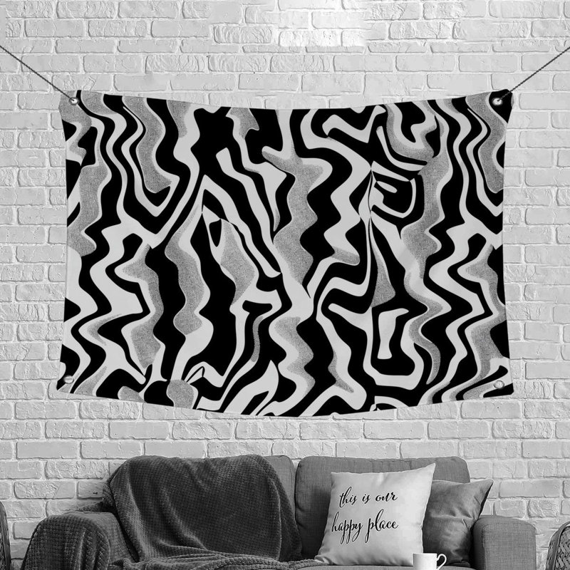 Tapisserie murale abstraite - art mural_12562, H 50 po x l 60 po