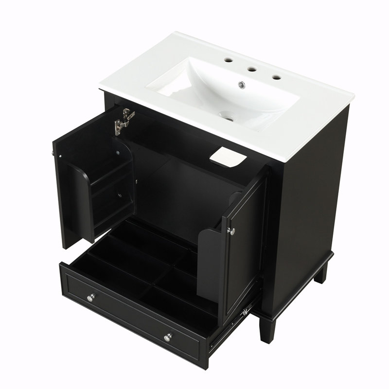 Ensemble de meuble-lavabo simple 30 po avec plateau Shafia