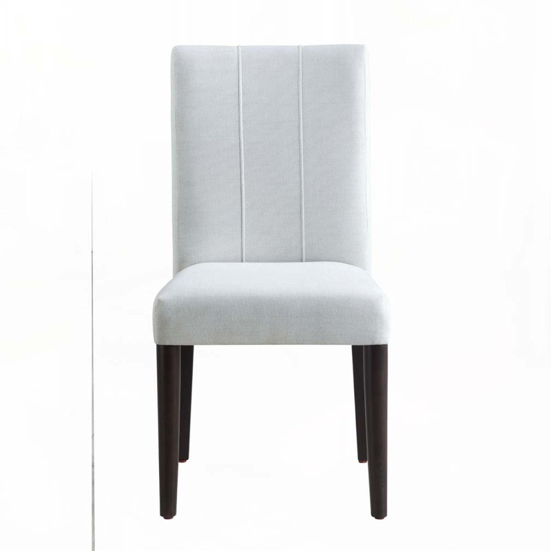 Ensemble de chaises de salle à manger rembourrées en tissu avec dossier rembourré, 4 pieds