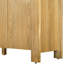 Buffet 4 portes, tablettes réglables, rangement, fabrication en bois massif, finition rétro spacieuse et patinée, patins