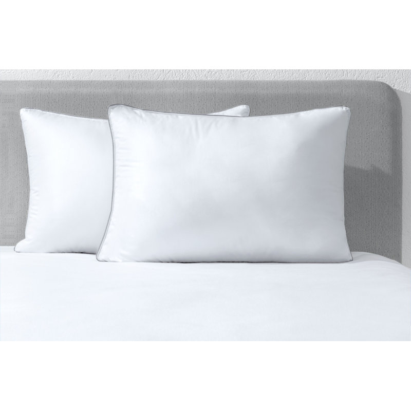 Calida Nano Gel Pillow, White, Standard Pillow: 20" x 26"