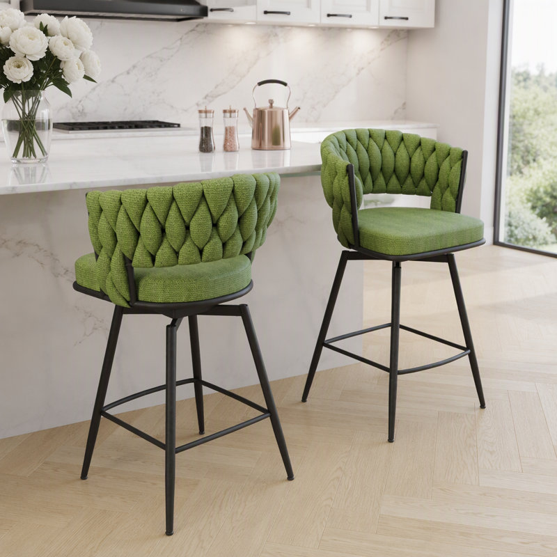 Swivel Upholstered Counter Stool