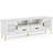  Modern Faux Marble Entertainment Center 71-Inch TV Stand for 80'' TVs White