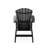 Black Adirondack Chair – Sturdy HDPE Poly Lumber For Poolside, Patio, And Garden Relaxation-100549111