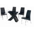 Cafe Glass Top Dining Table