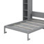 Lit escamotable double avec tablettes et DEL
