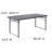 Noah 48.25" Plastic Rectangular Adjustable Fold-in-Half Table with Handle-26400193