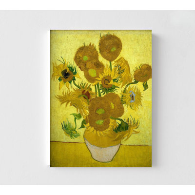 Van Gogh, tournesols jaunes, peinture encadrée par Vincent Van Gogh, art mural tournesol, impression de tournesol Van Gogh, art mural encadré