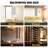 Hallveig 12 Bottle Wall Mounted Wine Bottle Rack in Black
