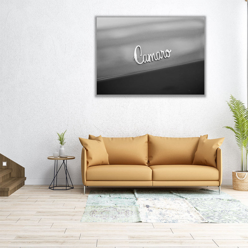 «Camaro Car Logo», reproduction d'art sur toile, H 12 po x l 16 po