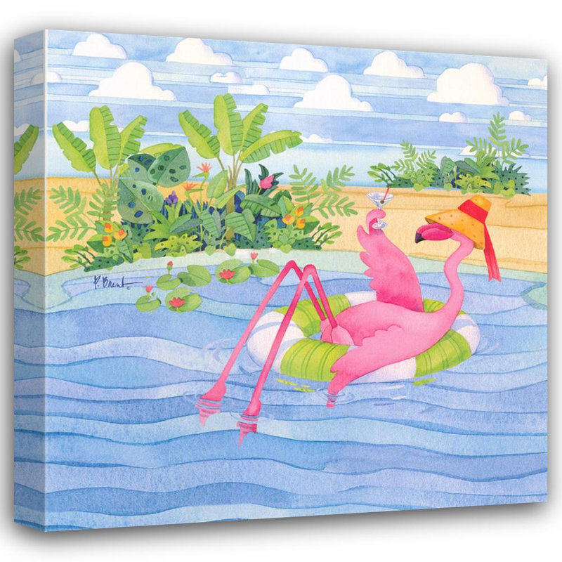 Martini Float Flamingo, H 20 po x l 20 po