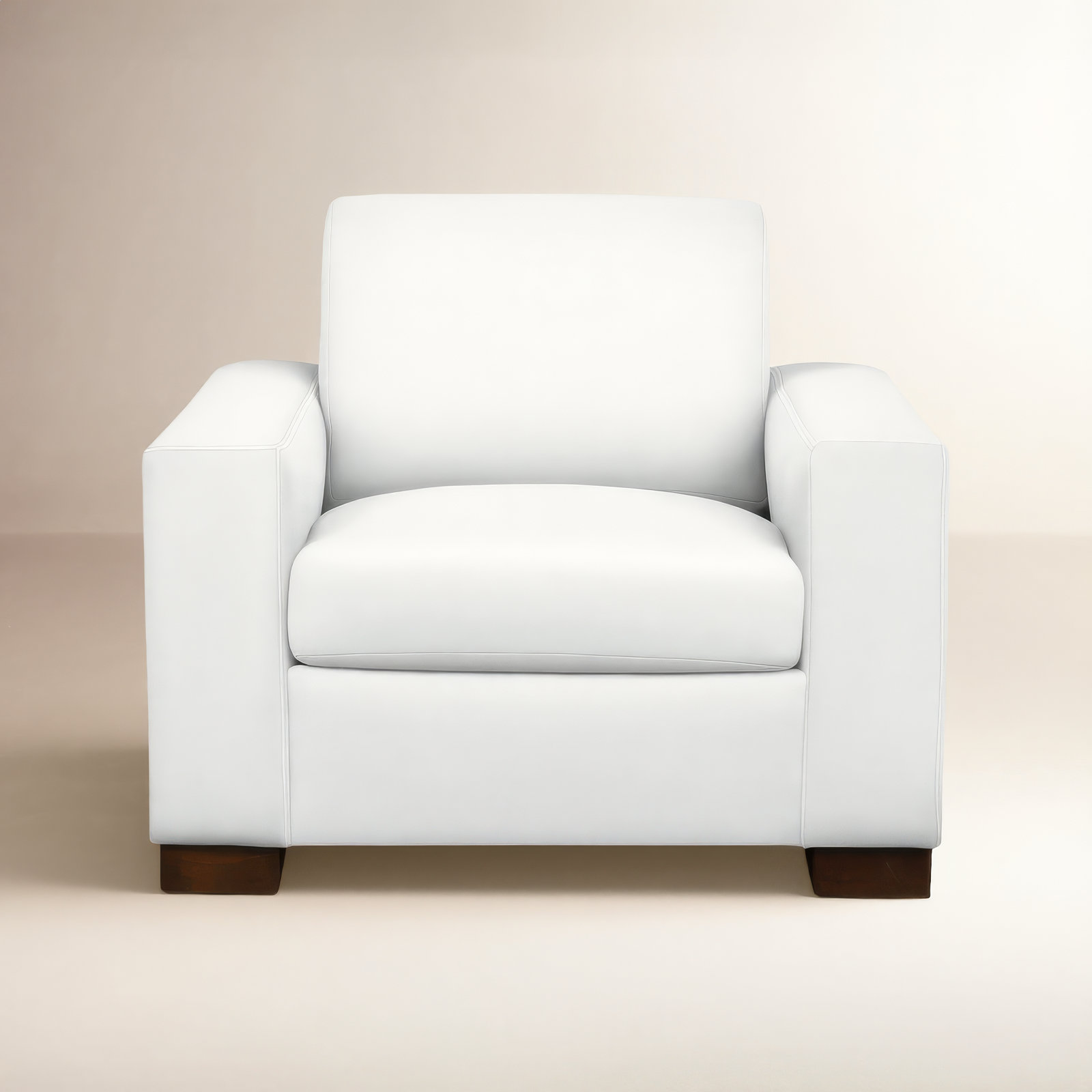 Jonie Upholstered Armchair, Classic Bleach White Twill