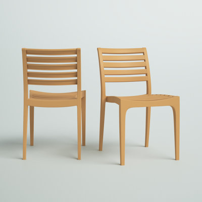 Ayvah Stacking Patio Dining Side Chair