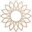 Médaillon de plafond 24 "x 24" x P 8 3/8 "x T 1/4" Daisy-59356307-59356317
