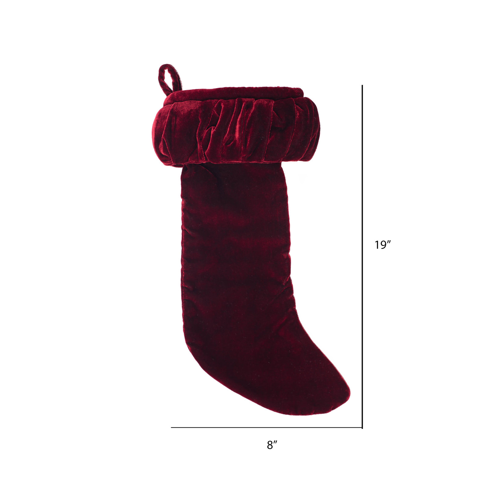 Plush Stocking, Wine