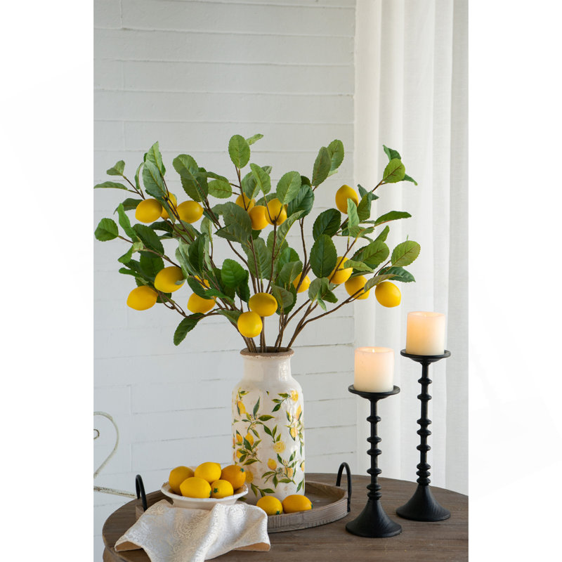 Ensemble de 2 porte-bougies décoratifs en fer noir avec motif de broches