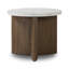 toli End Table - Italian White Marble-118588479