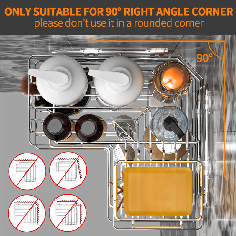 Nutting Adhesive Stainless Steel Shower Shelf, Silver