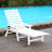 Hdpe Outdoor Chaise Lounge Chair With 4-position Adjustable Backrest, Pool Lounge Chair Supports Up To 400 Lbs For Patio Poolside Deck Beach Backyard-1892399647
