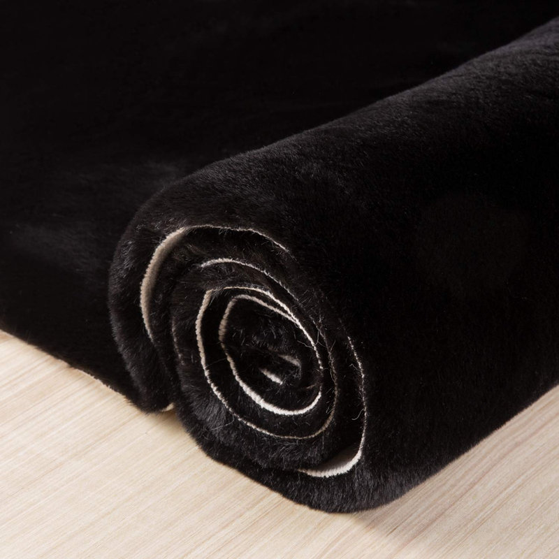 Alliber Washable Indoor Rug, Round 4'