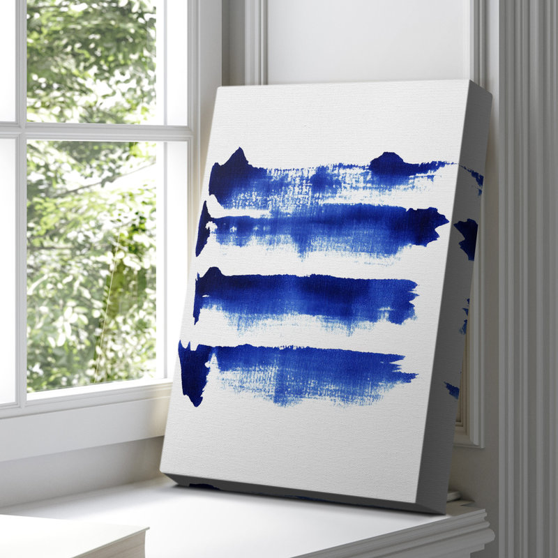 Toile tendue abstraite avec châssis de la galerie CCXIVX - prête à être accrochée, H 36 po x l 24 po
