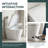 One Piece Smart Toilet with Bidet Built In, Auto Open/Close Seat, Warm Water Wash & Dryer, Heated Seat, Night Light, Foot Sensor, Remote Control, White-125004191