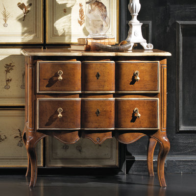 Handpainted 2 Drawer Accent Chest