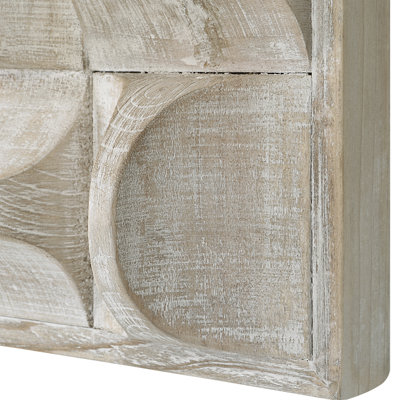 Birch Lane™ Modern Abstract Wall Decor on Solid Wood | Wayfair