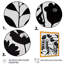 Fleurs noires et blanches II-87348421-87348422