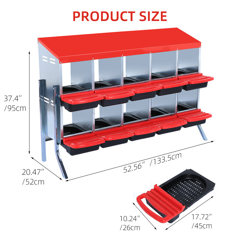 Chicken Nest Box, Chicken Nest Box With Lid To Protect Eggs