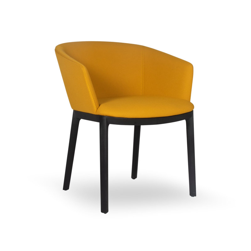 Rest Upholstered Arm Chair, Yellow