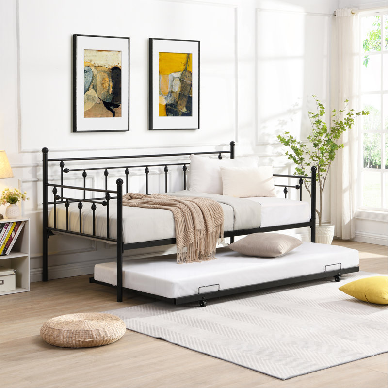 Daybed With Trundle  BLACK