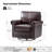 Auer Traditional Genuine Leather Swivel Rocker Chair-963154032