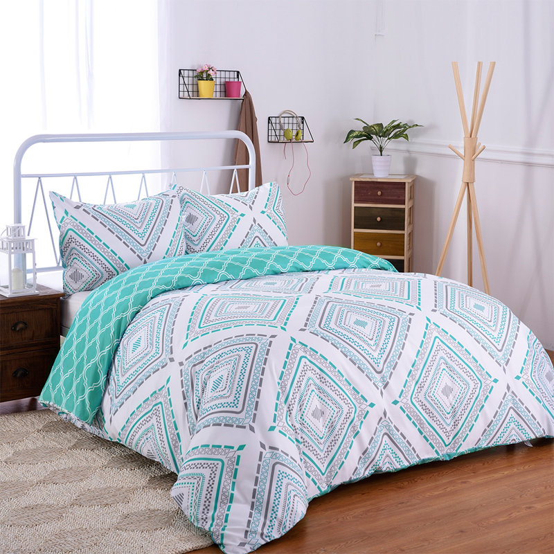 3-Piece Duvet Cover Set,Soft Printed Duvet Cover And 2 Pillowcases King/Queen, King Duvet Cover