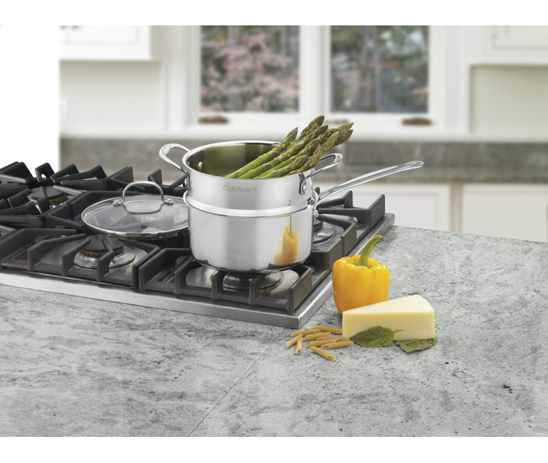 CUISINART CHEF's CLASSIC STAINLESS COOKWARE 3 Qt. Steamer Set (3-Pc.)