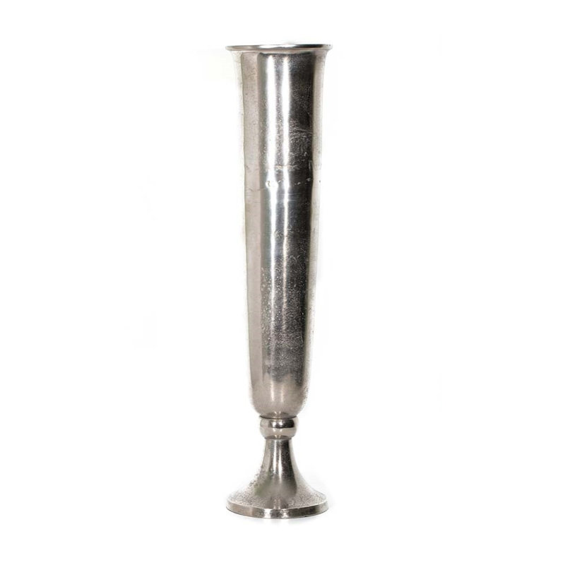 Vase de plancher Sheperd, H 24 po x l 6,5 po x P 6,5 po, Nickel