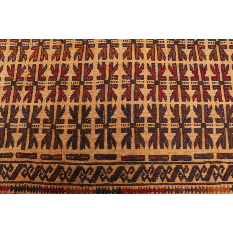 Tapisserie Agron beige kilim 4 pi 1 po x 6 pi 3 po