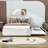 Wildo Linen Upholstered Platform Bed with Trundle And Headboard-874361540-874361542