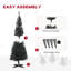 Arbre de Noël artificiel au crayon, arbre de Noël mince avec extrémités de branches réalistes-650153030