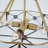 4-Light 17" Modern Gold Drum Chandelier