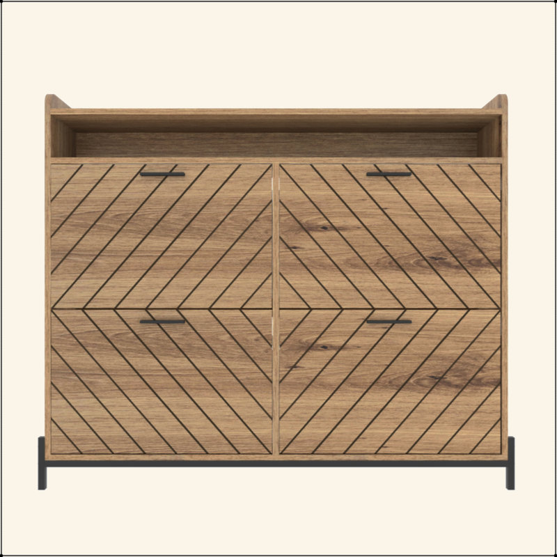 Shoe Cabinet/Shoe Rack Cabinet/Shoe Rack Organizer Cabinet, Brown
