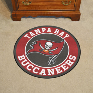 Tampa Bay Buccaneers Wood American Flag With Natural Wood 