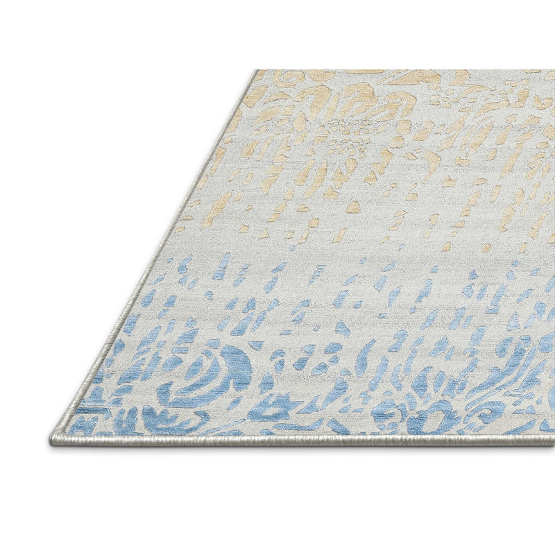 Tapis gris/brun/beige contemporain, Rectangle 2 pi x 3 pi
