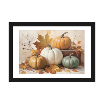 Chute d'automne - reproduction d'art mural - papier d'art encadré